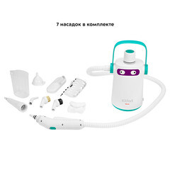 Пароочиститель Kitfort KT-9109-3 бело-бирюзовый - фото 5