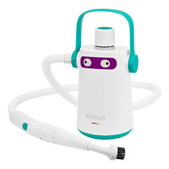 Пароочиститель Kitfort KT-9109-3 бело-бирюзовый - фото 1