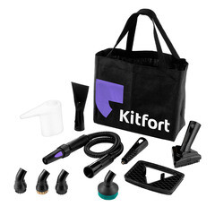 Пароочиститель Kitfort KT-930 черно-фиолетовый - фото 2