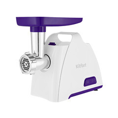 Мясорубка электрическая Kitfort КТ-2112-1 бело-синяя - фото 1
