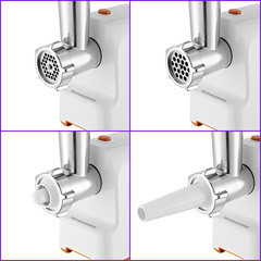 Мясорубка электрическая Kitfort КТ-2113-1 бело-оранжевая - фото 6