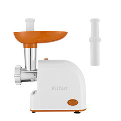 Мясорубка электрическая Kitfort КТ-2113-1 бело-оранжевая - фото 2