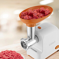 Мясорубка электрическая Kitfort КТ-2113-1 бело-оранжевая - фото 5