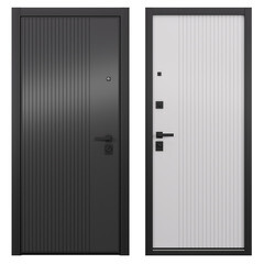 Изображение товара Дверь входная Torex Поло левая оскуро - бьянко 880х2050 мм со скрытыми петлями