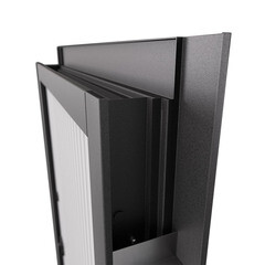 Дверь входная Torex Поло левая оскуро - бьянко 880х2050 мм со скрытыми петлями - фото 15