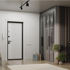 Дверь входная Torex Поло левая оскуро - бьянко 880х2050 мм со скрытыми петлями - фото 7