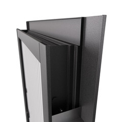 Дверь входная Torex Поло левая оскуро - бьянко 950х2050 мм со скрытыми петлями - фото 2