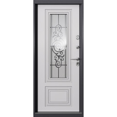 Дверь входная с терморазрывом Torex Роял Кинг правая букле графит - кт белый со стеклопакетом 880х2050 мм - фото 17