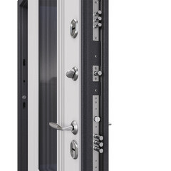 Дверь входная с терморазрывом Torex Роял Кинг правая букле графит - кт белый со стеклопакетом 880х2050 мм - фото 12