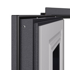 Дверь входная с терморазрывом Torex Роял Кинг левая букле графит - кт белый со стеклопакетом 880х2050 мм - фото 13