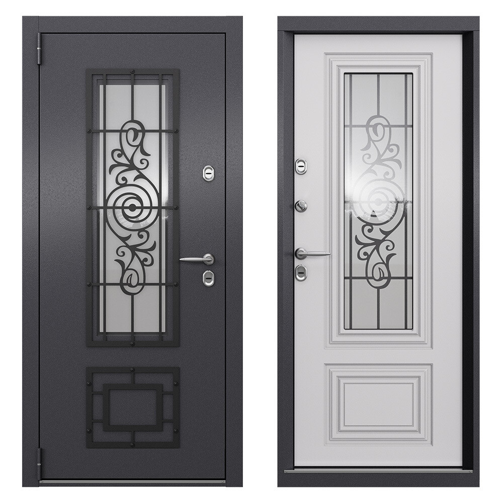 Изображение товара Входная металлическая дверь Torex Роял Кинг с терморазрывом 950x2050 мм, левое открывание, стеклопа