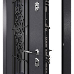 Дверь входная с терморазрывом Torex Роял Кинг левая букле графит - кт белый со стеклопакетом 950х2050 мм - фото 9