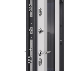 Дверь входная с терморазрывом Torex Роял Кинг левая букле графит - кт белый со стеклопакетом 950х2050 мм - фото 2