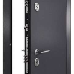 Дверь входная с терморазрывом Torex Роял Классик правая букле графит - кт белый 880х2050 мм - фото 2