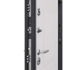 Дверь входная с терморазрывом Torex Роял Классик левая букле графит - кт белый 880х2050 мм - фото 12