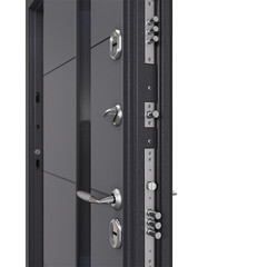 Дверь входная с терморазрывом Torex Роял Про правая графит - оскуро со стеклопакетом 880х2050 мм - фото 4