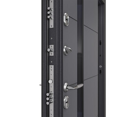 Дверь входная с терморазрывом Torex Роял Про левая графит - оскуро со стеклопакетом 950х2050 мм - фото 3