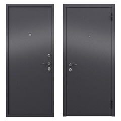 Изображение товара Дверь входная Torex Элегант Стил правая букле графит - букле графит 860х2050 мм