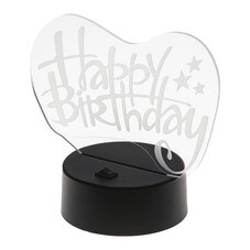 Светильник-ночник светодиодный настольный черный Ritter Надпись 0,1 Вт IP20 3D беспроводной (29252 4)