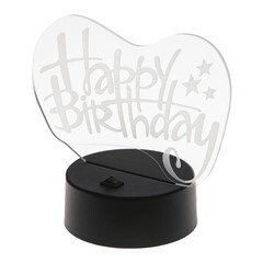 Изображение товара Светильник-ночник светодиодный настольный черный Ritter Надпись 0,1 Вт IP20 3D беспроводной (29252 4)