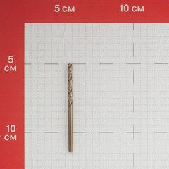 Сверло по металлу спиральное Практика 3,2х65 мм кобальтовое (033-420) - фото 4