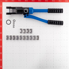Пресс гидравлический ручной КВТ ПГР-120 для опрессовки наконечников (53052) - фото 2