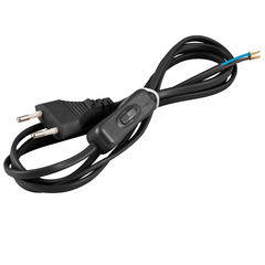 Изображение товара Кабель для светильника Duwi IP20 250 В 2 м с выключателем черный (05681 2)