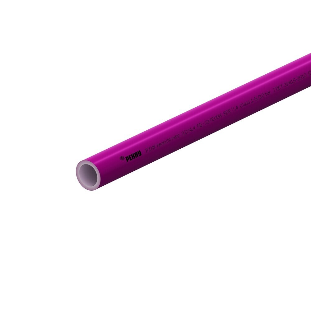 Изображение товара Труба PE-Xa Рехау Rautitan Pink 32х4,4 мм из сшитого полиэтилена PN10 (11360723050)