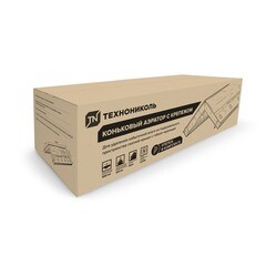 Аэратор коньковый для гибкой черепицы Технониколь с крепежом и фильтром 1000х325 мм - фото 2