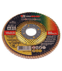 Круг лепестковый торцевой по металлу/древесине Луга 125х22,2 мм P80 плоский (7967/2293) - фото 3