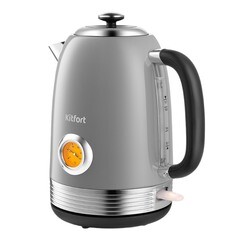 Электрический чайник Kitfort КТ-6605 1,7 л серый/черный - фото 1