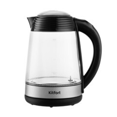 Электрический чайник Kitfort КТ-6126 1,7 л черный/хром - фото 1
