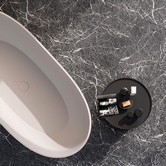 Керамогранит Grasaro Super Marble черный 1200х600х10 мм (2 шт.=1,44 кв.м) - фото 8