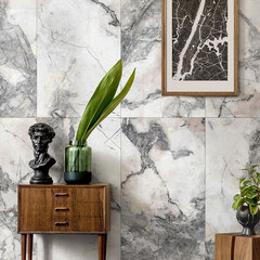 Керамогранит Idalgo Граните Люссо небиа белый матовый 1200х600х10 мм (3 шт.=2,16 кв.м) - фото 2