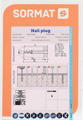Дюбель-гвоздь Sormat 6x80 мм потайная манжета нейлон (100 шт.) - фото 4