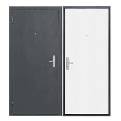 Изображение товара Дверь входная Ferroni Стройгост 5 РФ левая антик серебро - дуб белый 960х2050 мм