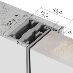 Коробка дверная скрытого монтажа Invisible 54х44х2100 мм универсальная серебро с петлями (2,5 шт.) - фото 2