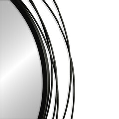 Зеркало настенное Castilla 600 мм черное - фото 5