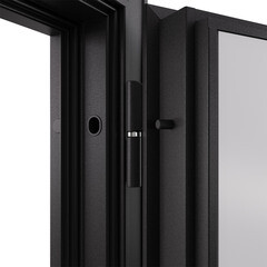 Дверь входная Mastino Райд правая черный муар металлик - белый софт 960х2050 мм - фото 5