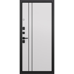 Дверь входная Mastino Райд левая черный муар металлик - белый софт 860х2050 мм - фото 17