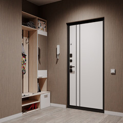 Дверь входная Mastino Райд левая черный муар металлик - белый софт 860х2050 мм - фото 15