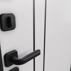 Дверь входная Mastino Райд левая черный муар металлик - белый софт 860х2050 мм - фото 2