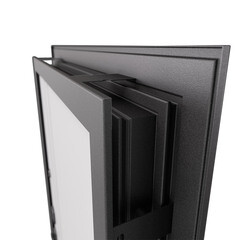 Дверь входная Mastino Райд левая черный муар металлик - белый софт 860х2050 мм - фото 9