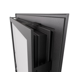 Дверь входная Mastino Райд левая черный муар металлик - белый софт 960х2050 мм - фото 9