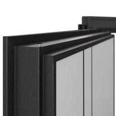 Дверь входная Mastino Райд левая черный муар металлик - белый софт 960х2050 мм - фото 8