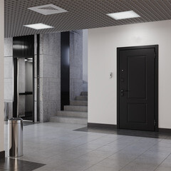 Дверь входная Mastino Дрейк правая черный матовый - белый софт 960х2050 мм - фото 2