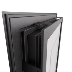 Дверь входная Mastino Дрейк правая черный матовый - белый софт 960х2050 мм - фото 13