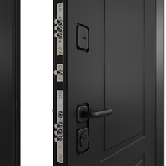 Дверь входная Mastino Дрейк правая черный матовый - белый софт 960х2050 мм - фото 5