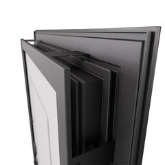 Дверь входная Mastino Дрейк левая черный матовый - белый софт 860х2050 мм - фото 14