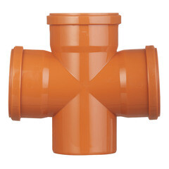 Крестовина Valfex d110х110х110 мм 87,5° пластиковая одноплоскостная для наружной канализации - фото 2